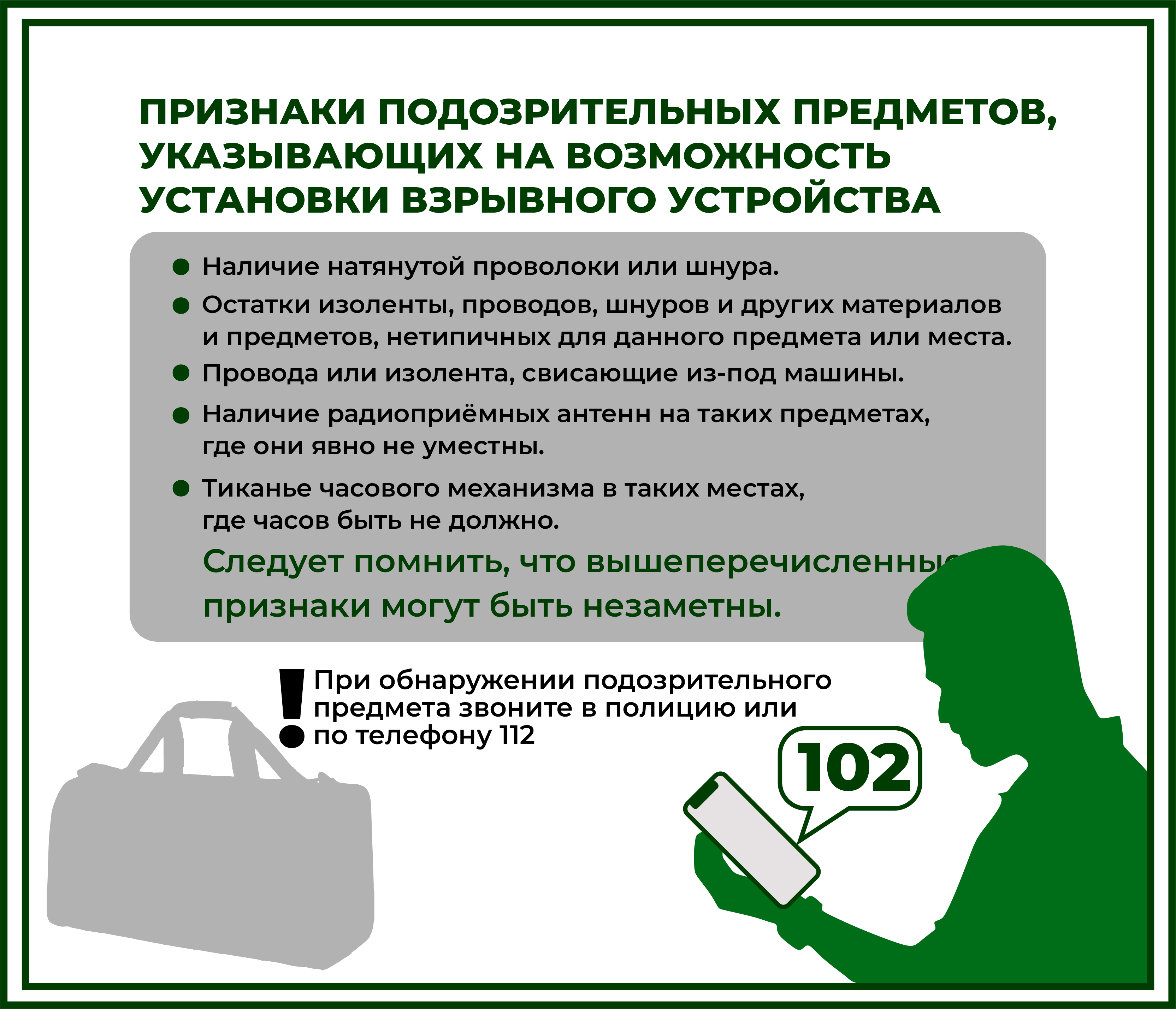 Действия в условиях угрозы и совершения террористических актов.