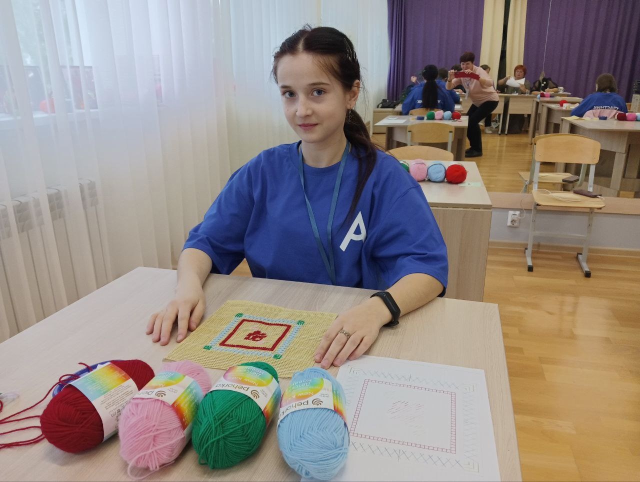 Губкинская школьница – победитель регионального чемпионата «Абилимпикс» в компетенции «Художественное вышивание»